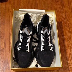 Fendi Flow Black and White Men's Sneakers